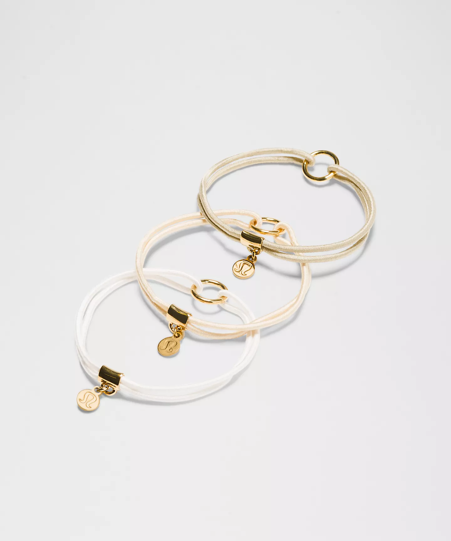 Logo Charm Hair Ties 3 Pack - Lululemon