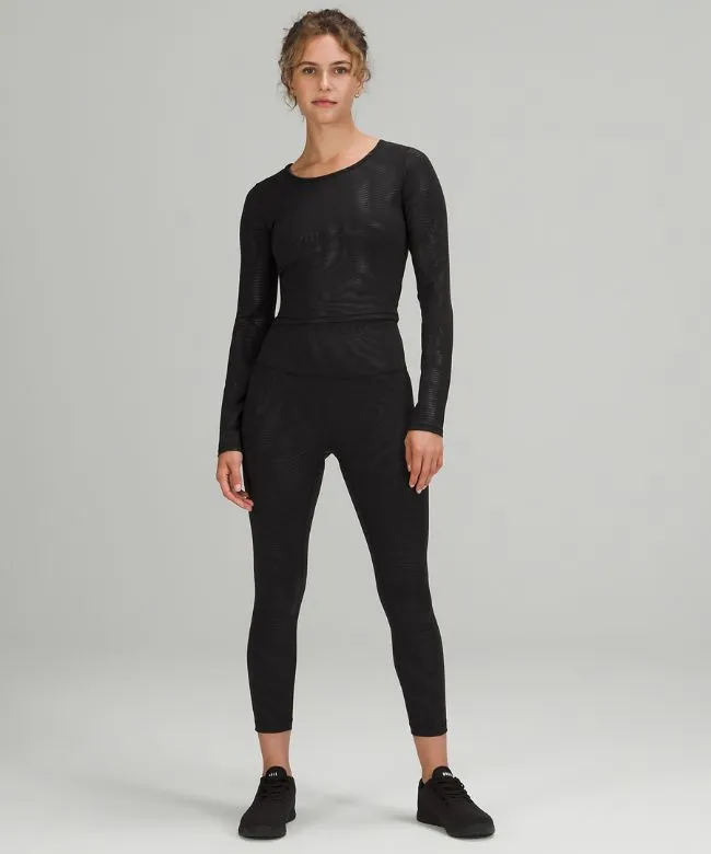 lululemon Wunder Train High-Rise Crop 23 Foil - Lululemon