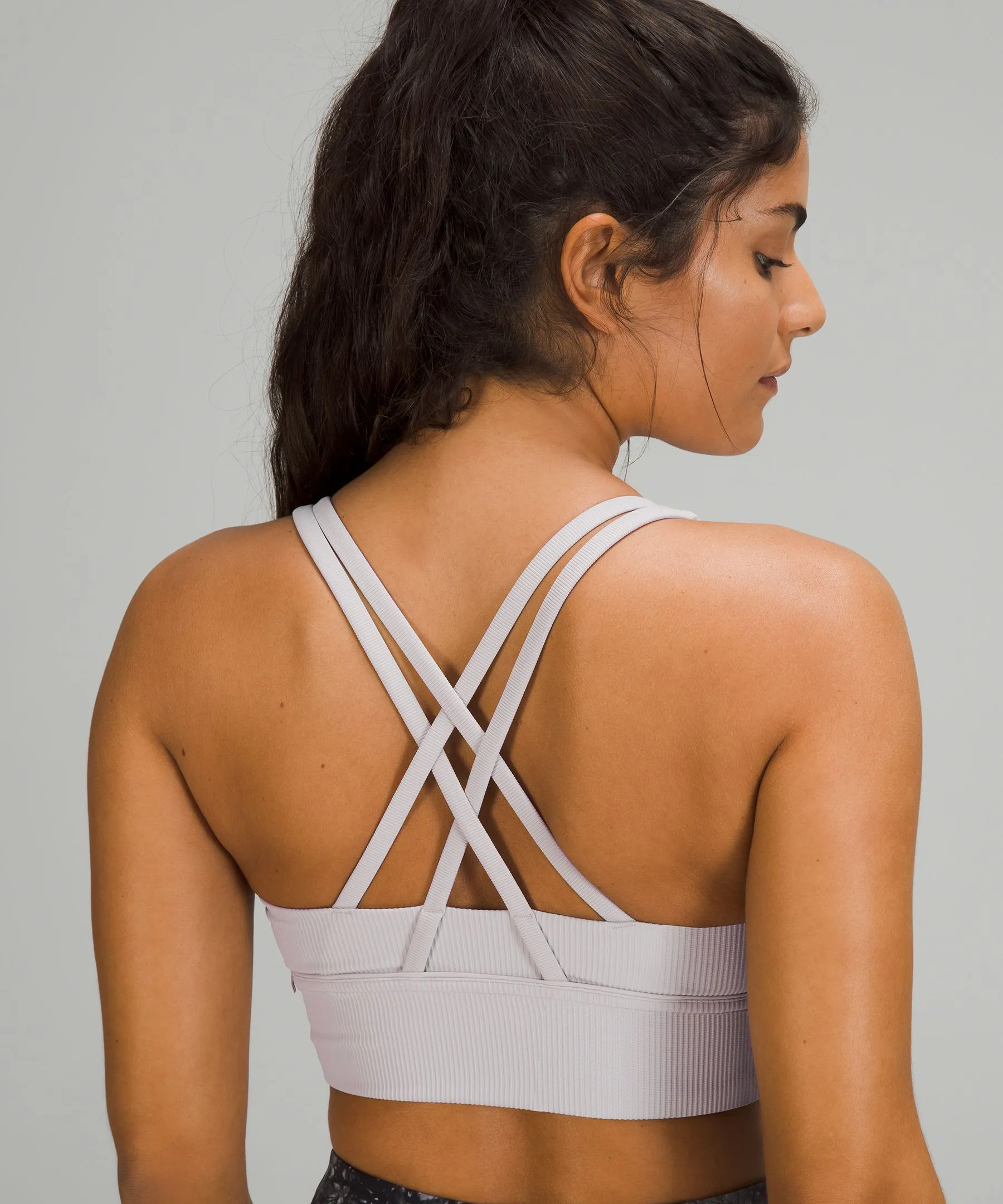 lululemon Energy Longline Bra Ribbed Luxtreme Medium Support, B–D Cups - Lululemon