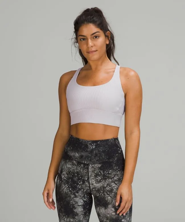 lululemon Energy Longline Bra Ribbed Luxtreme Medium Support, B–D Cups - Lululemon