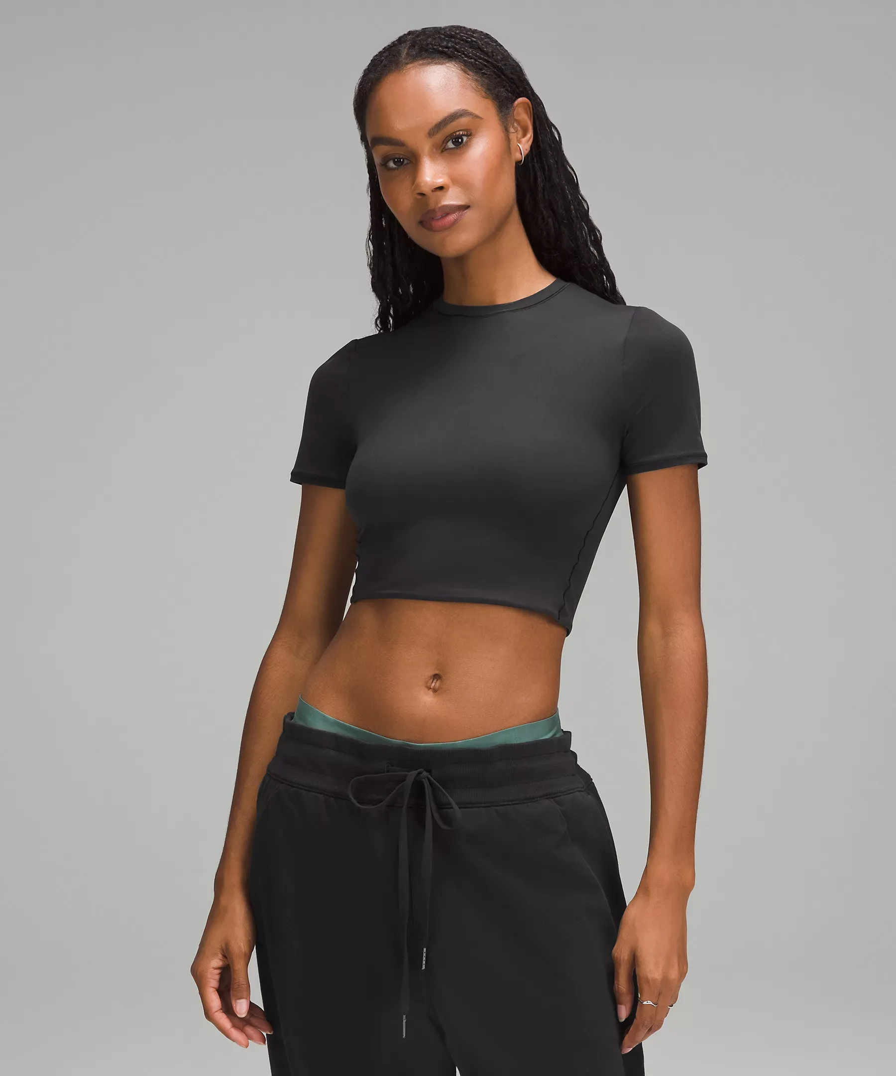 lululemon Wundermost Ultra-Soft Nulu Crewneck Cropped T-Shirt - Lululemon